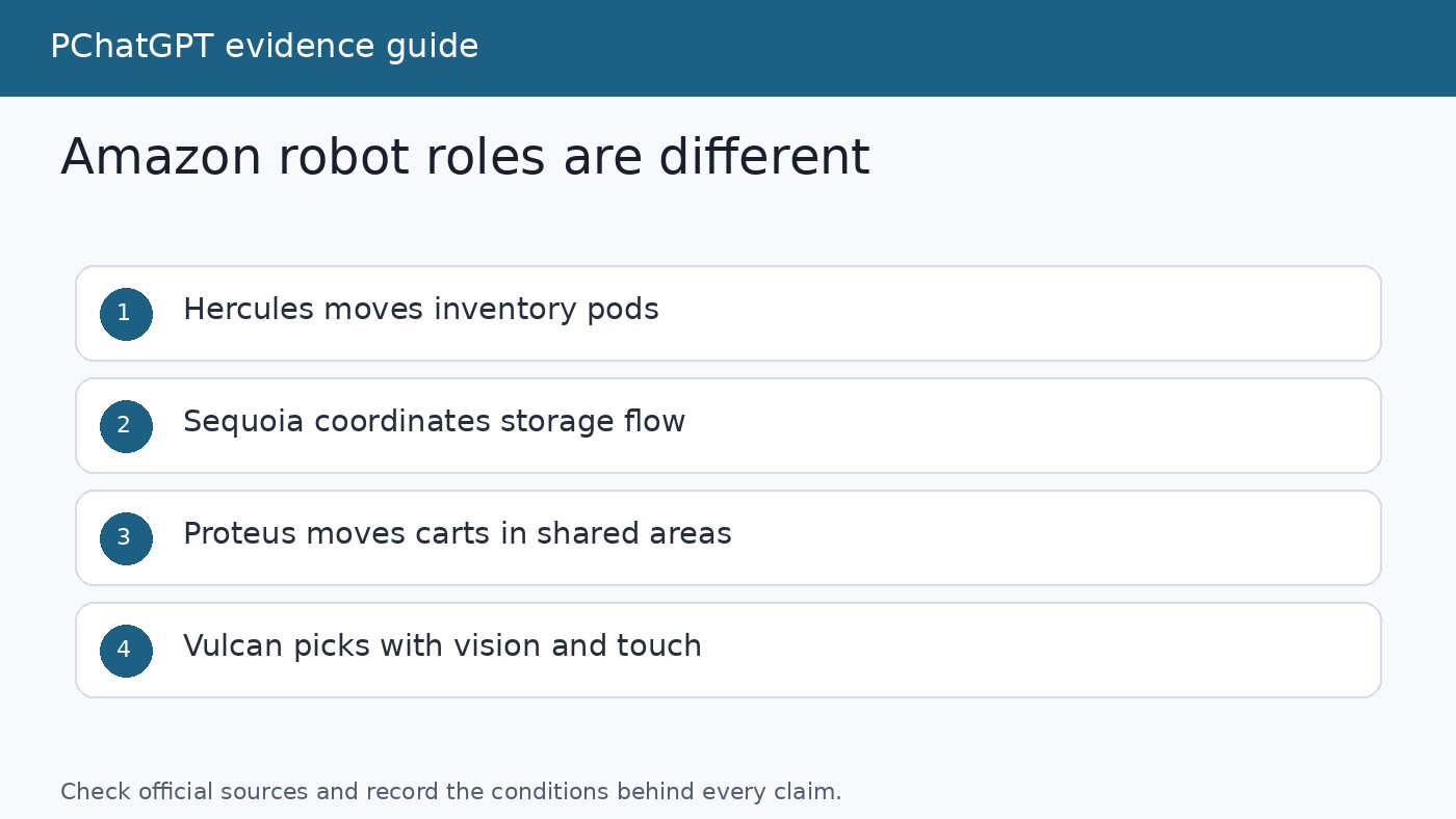Amazon mobile warehouse robots carrying inventory pods through a fulfillment center