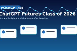 ChatGPT Futures Class of 2026 student builders illustration