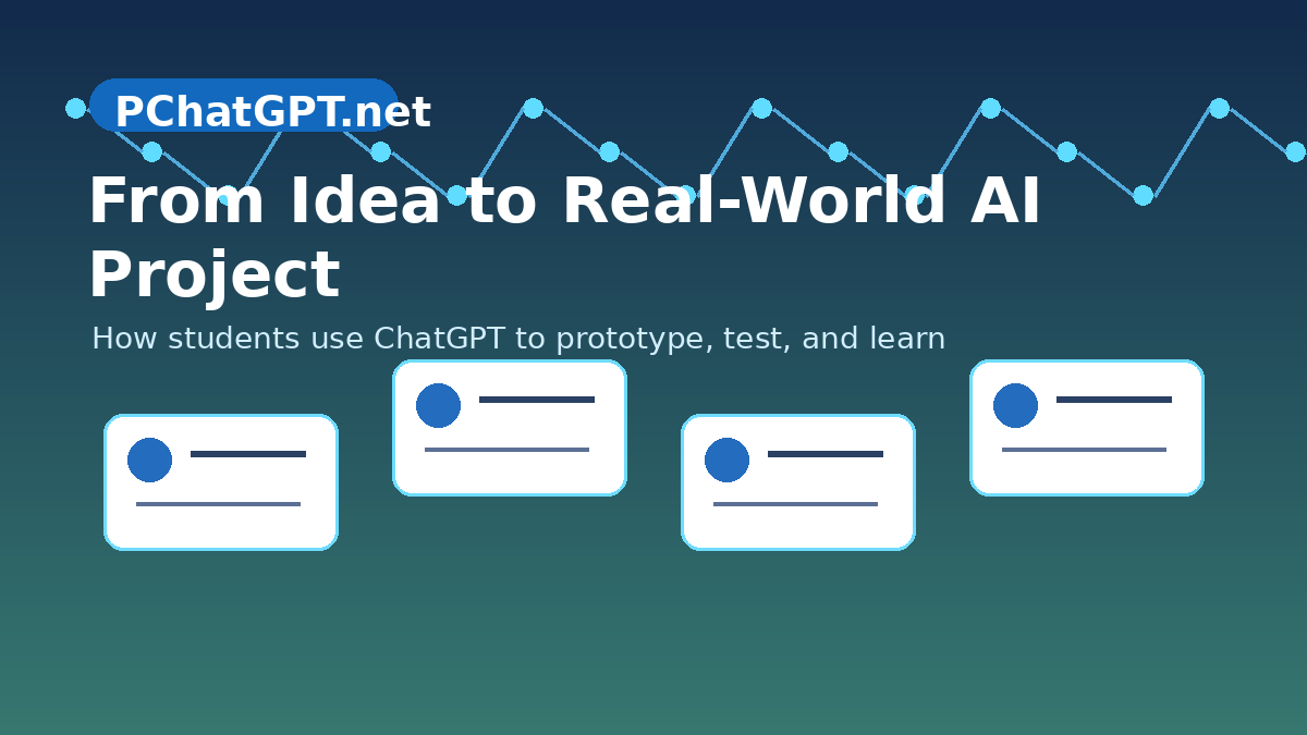 Student builders using ChatGPT to turn ideas into real-world AI projects