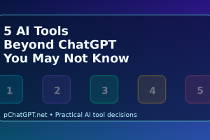 Five lesser-known AI tools beyond ChatGPT featured illustration