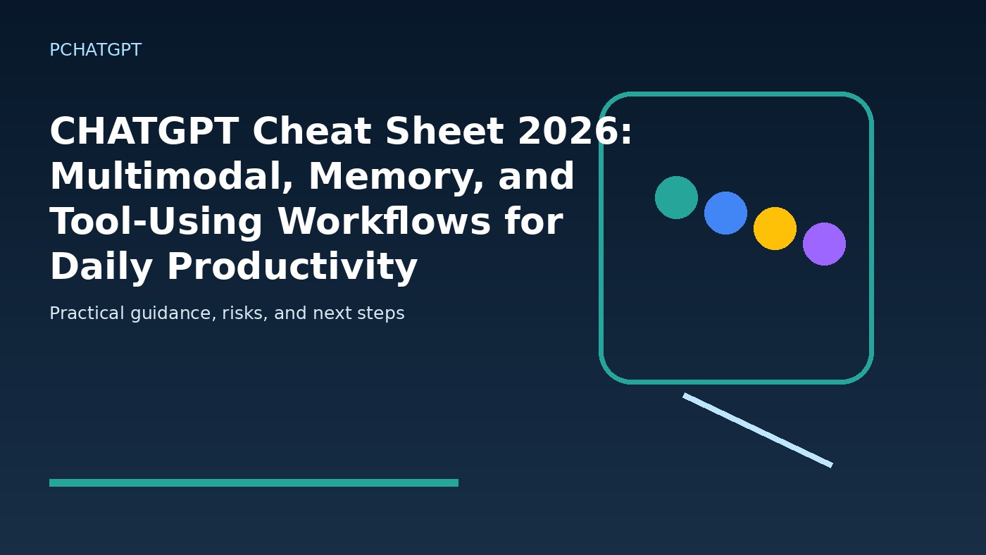CHATGPT Cheat Sheet 2026: Multimodal, Memory, and Tool-Using Workflows for Daily Productivity featured editorial image