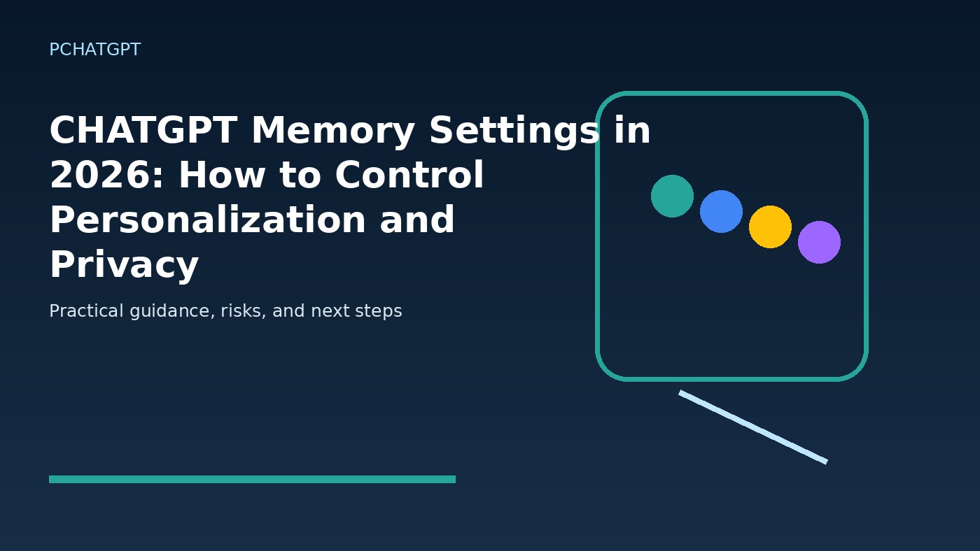 CHATGPT Memory Settings in 2026: How to Control Personalization and Privacy featured editorial image