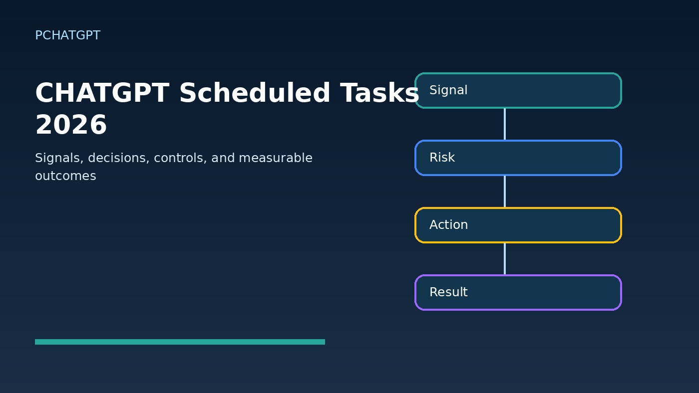 ChatGPT scheduled tasks 2026 workflow diagram