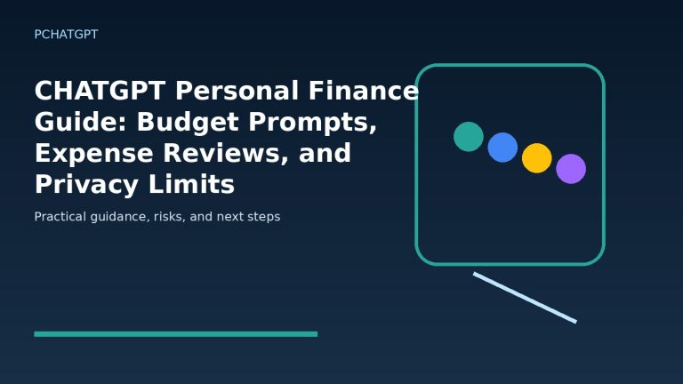 CHATGPT Personal Finance Guide: Budget Prompts, Expense Reviews, and Privacy Limits featured editorial image