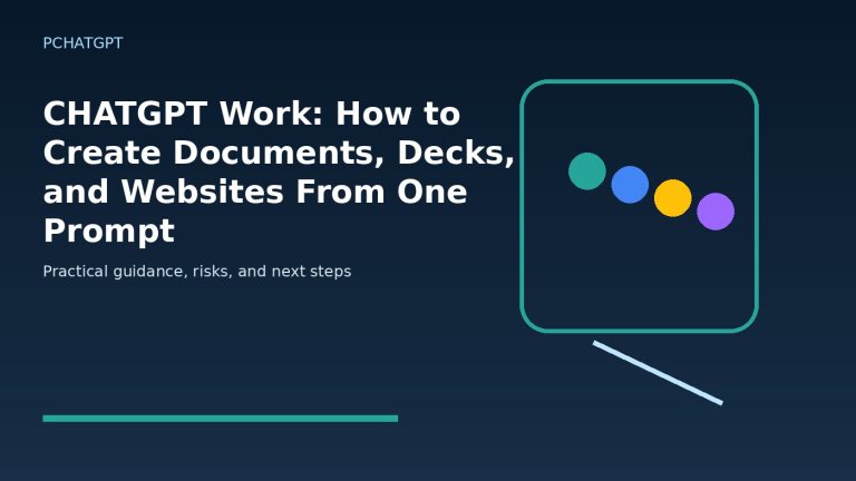 CHATGPT Work: How to Create Documents, Decks, and Websites From One Prompt featured editorial image