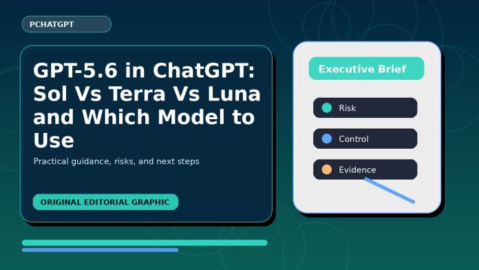 GPT-5.6 in ChatGPT: Sol Vs Terra Vs Luna and Which Model to Use GPT-5.6 in ChatGPT: Sol Vs Terra Vs Luna and Which Model to Use featured editorial image