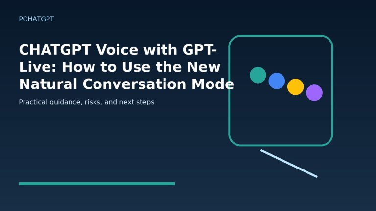CHATGPT Voice with GPT-Live: How to Use the New Natural Conversation Mode featured editorial image
