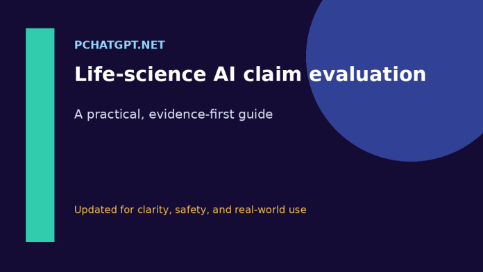 Life-science AI claim evaluation Life-science AI claim evaluation practical guide featured image