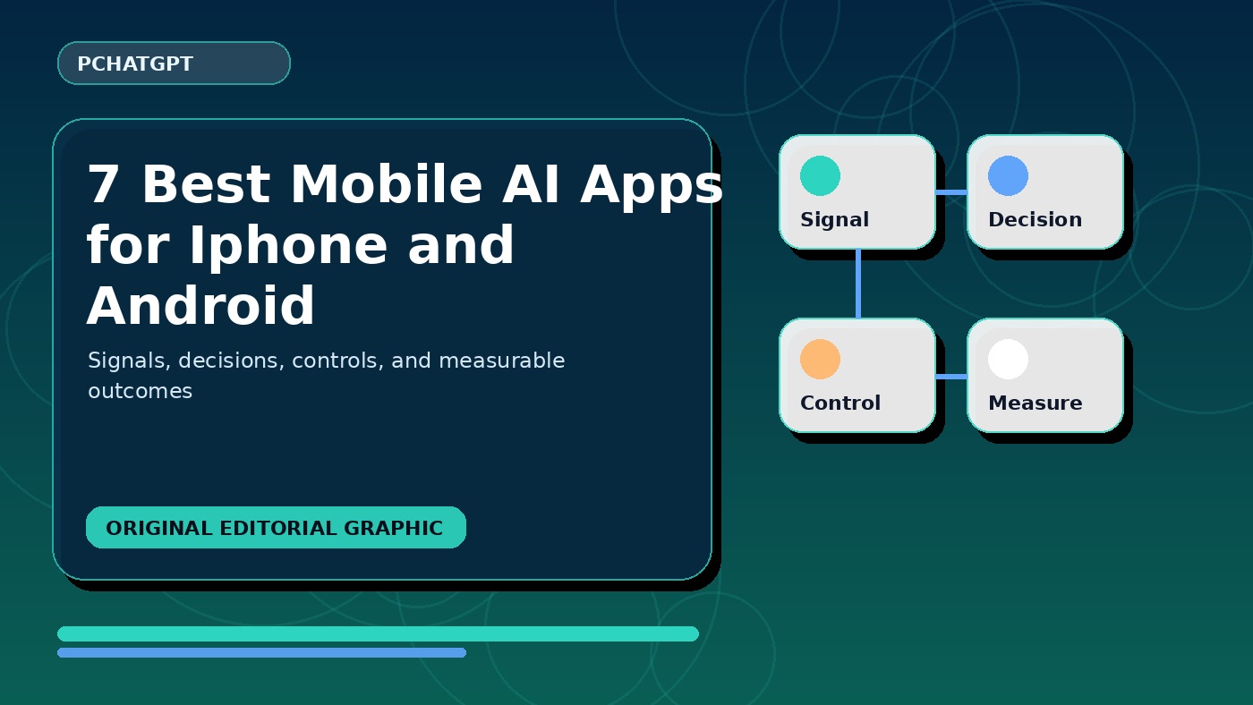 7 best mobile ai apps for iphone and android workflow diagram