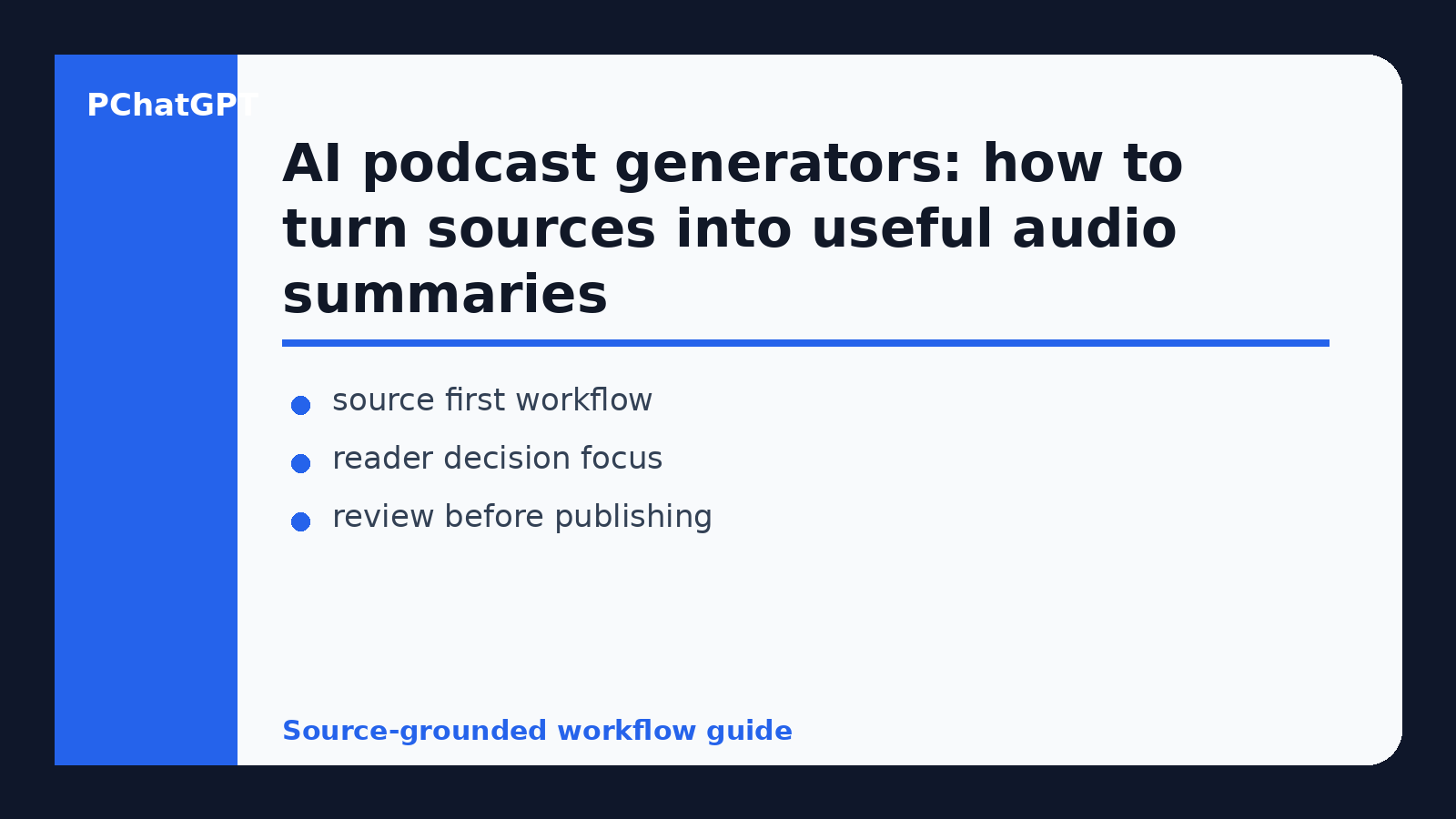 AI podcast generators educational diagram 1