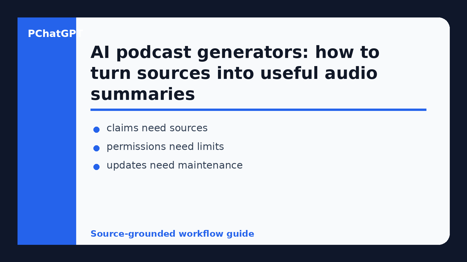 AI podcast generators educational diagram 2