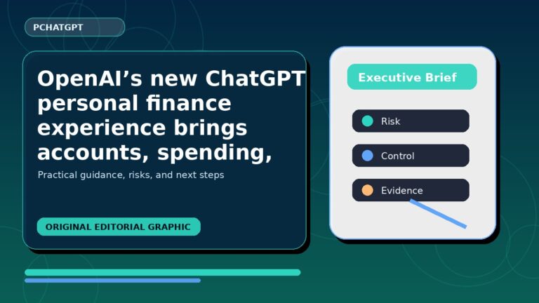 OpenAI ChatGPT personal finance experience showing connected accounts and spending insights