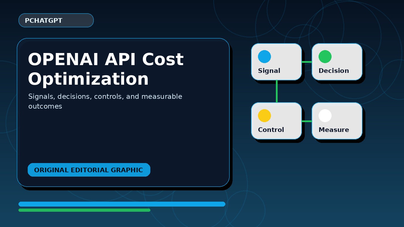 OpenAI API cost optimization map connecting workloads with models, tokens, caching, Batch, and Flex processing